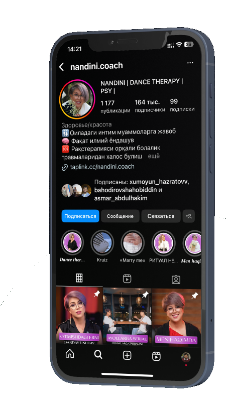 Instagram profil misoli